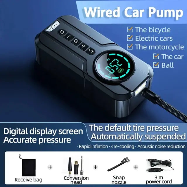 Portable Air Compressor + Flashlight