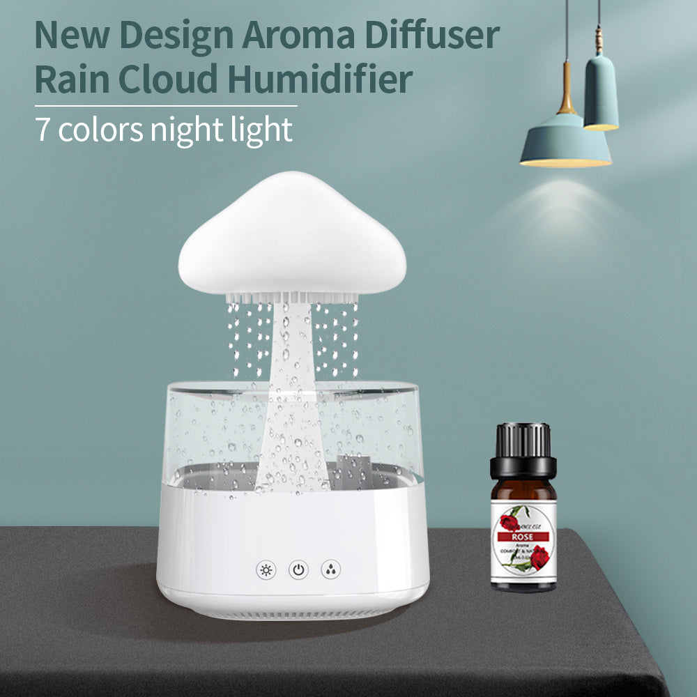 7-Color Raining Mushroom Humidifier