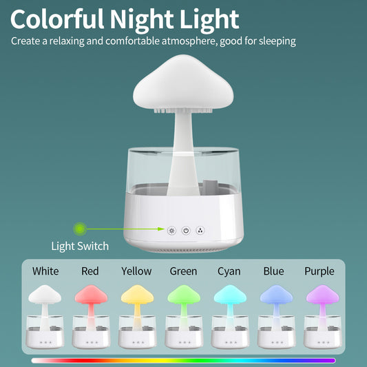 7-Color Raining Mushroom Humidifier