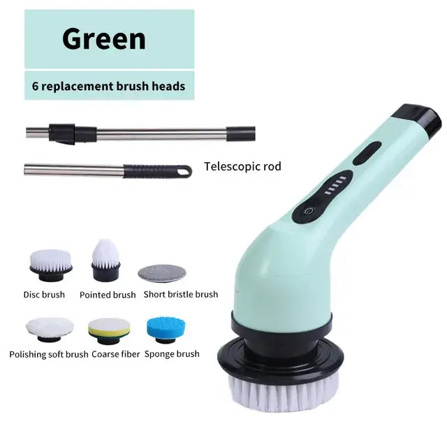 Extendable Spin-Clean Brush