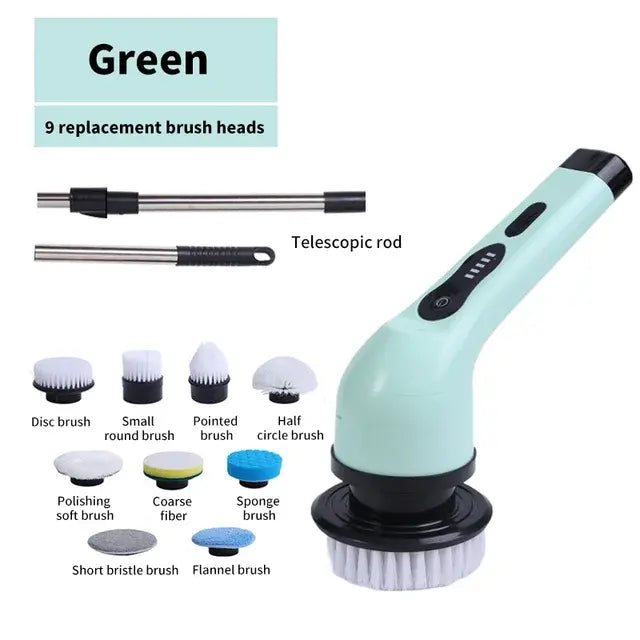 Extendable Spin-Clean Brush