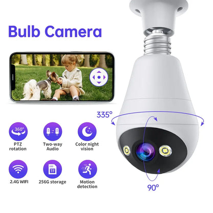 WiFi Bulb Camera + Night Vision