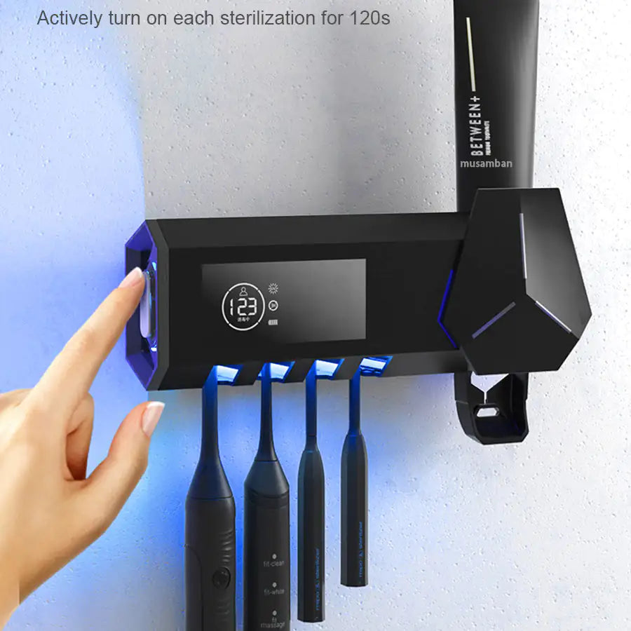 UV Sterilizing Toothbrush Holder