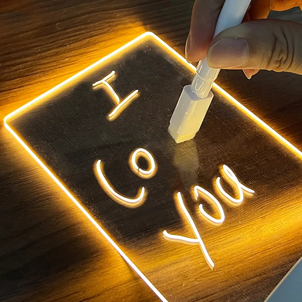 Transparent Message Glow Board