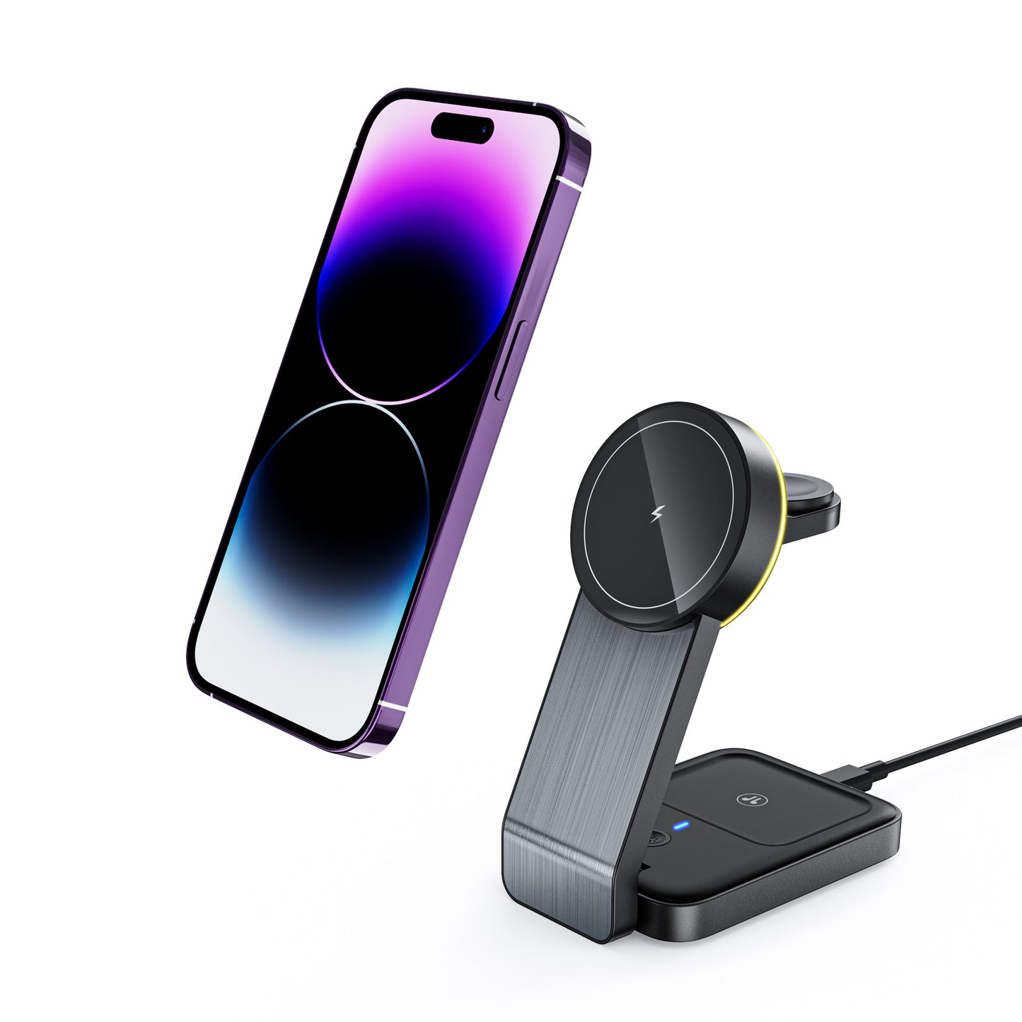 Foldable Portable Three-in-one Wireless Apple Charger