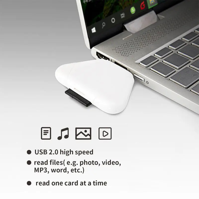 Triple-Connect Memory Card Reader