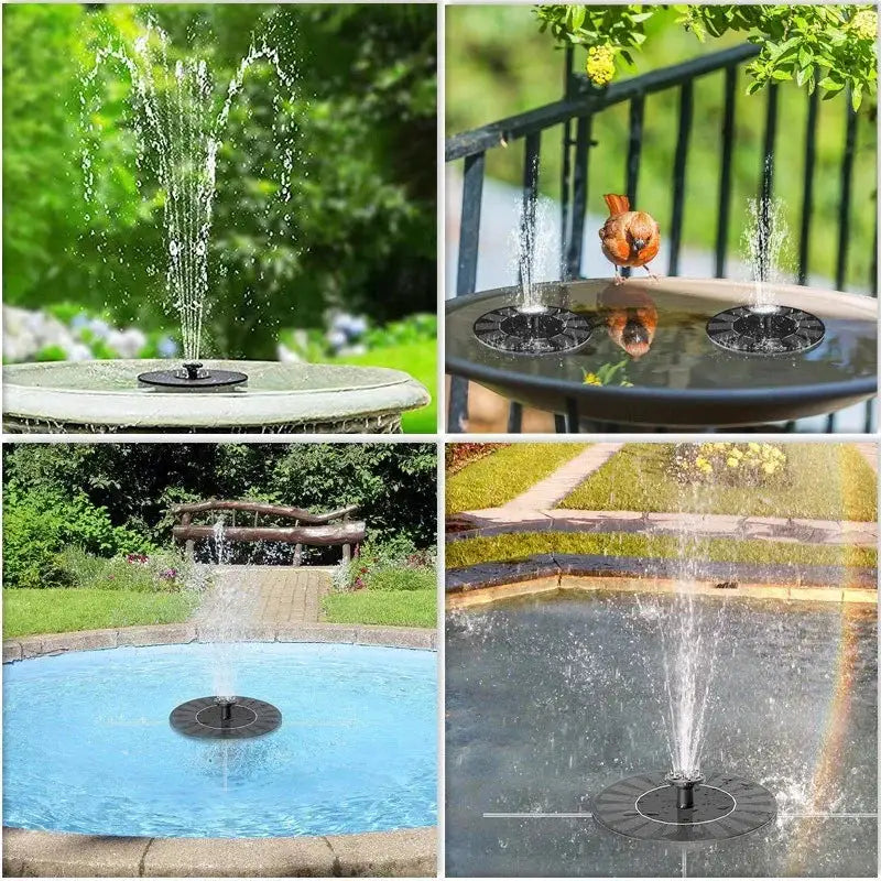 Solar Powered Spray Fountain