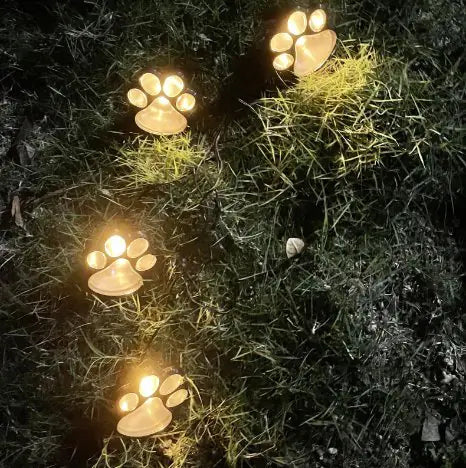 Paw Print Solar Lights