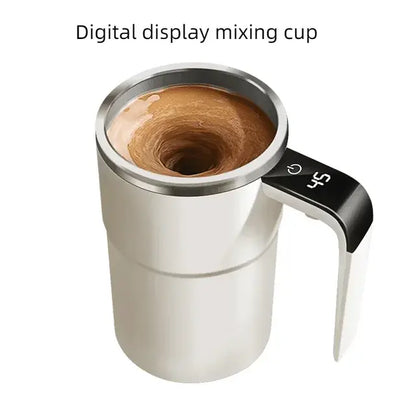 Self Stirring Temp-Display Coffee Mug