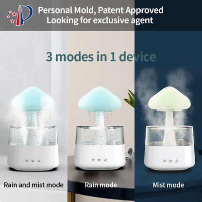 7-Color Raining Mushroom Humidifier