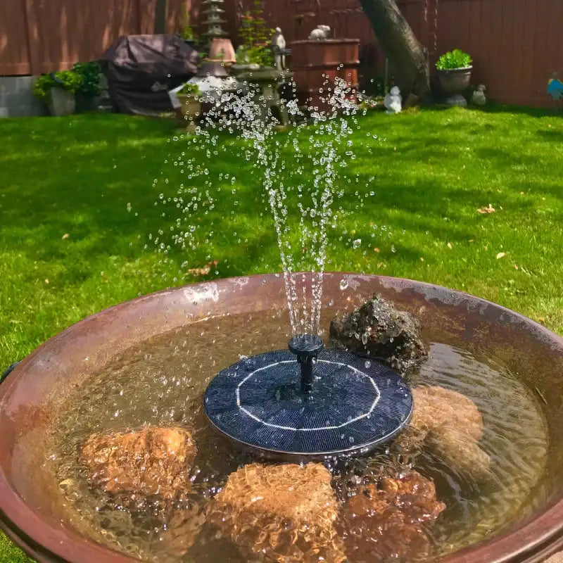 Solar Powered Spray Fountain