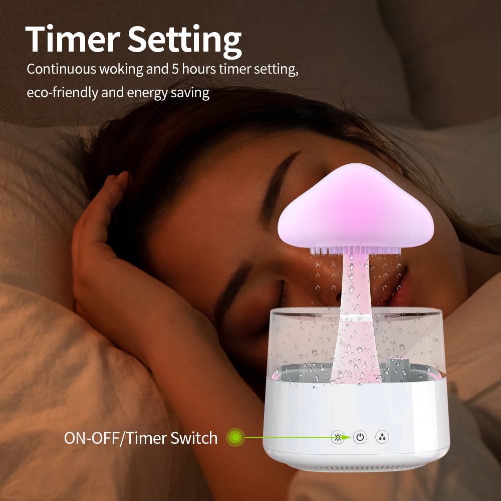 7-Color Raining Mushroom Humidifier