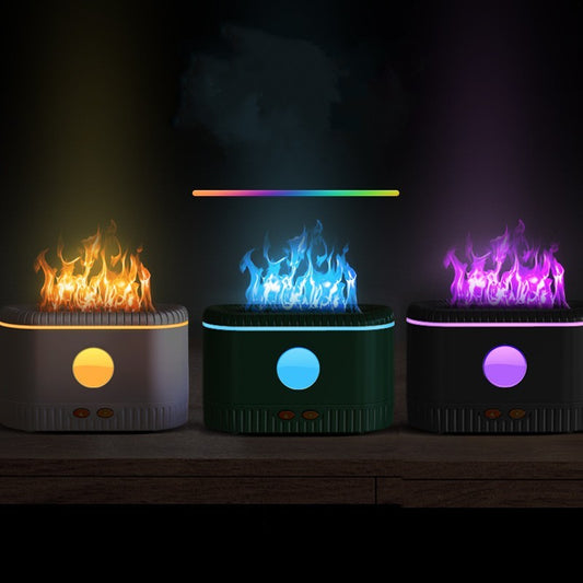 Atmosphere Humidifier With Simulated Flame