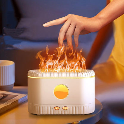 Atmosphere Humidifier With Simulated Flame