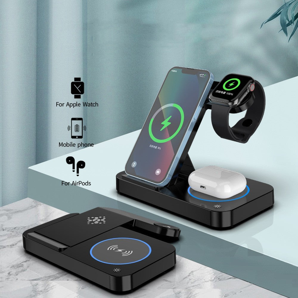 Triple Charge Foldable Magnetic Charger For Apple & Android