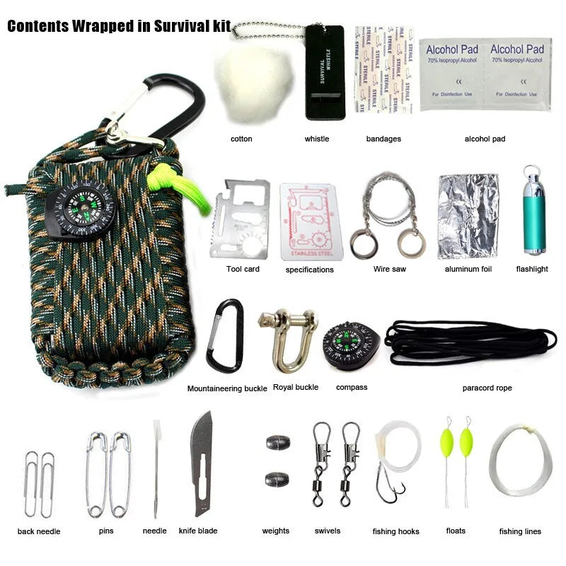 29 in 1 Professional Outdoor Survival Kit