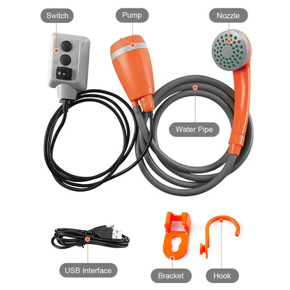 Portable Travel Shower Pump Set