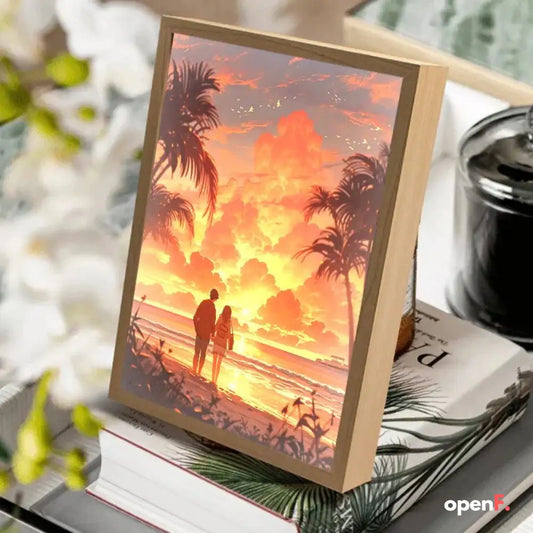 Glowing Comic Style Illuminating Picture Frame