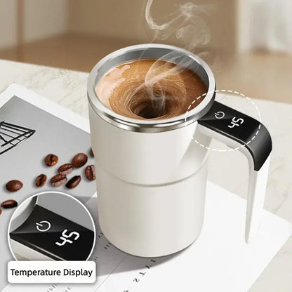 Self Stirring Temp-Display Coffee Mug