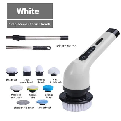 Extendable Spin-Clean Brush