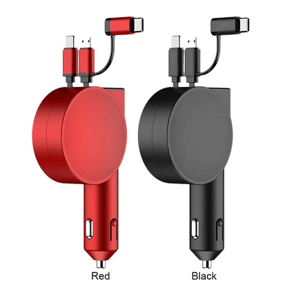 Retractable Tri-Cable Fast Charger