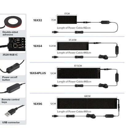 LED Matrix Pixel Panel (Bluetooth)